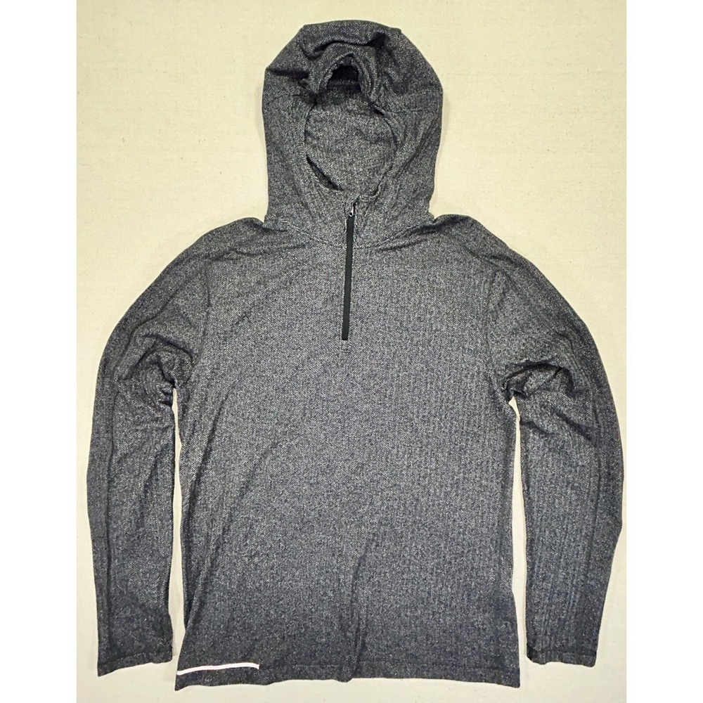 Lululemon Men's Medium Hoodie 1/4 Zip Grey Athleisure Wear Outdoor